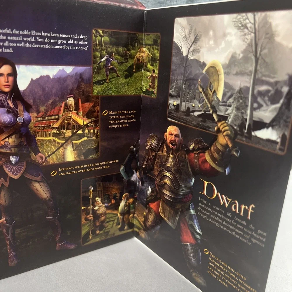 Lord of the Rings Online: Shadows of Angmar (PC, 2007) Disc 2 Only Extra Manuals